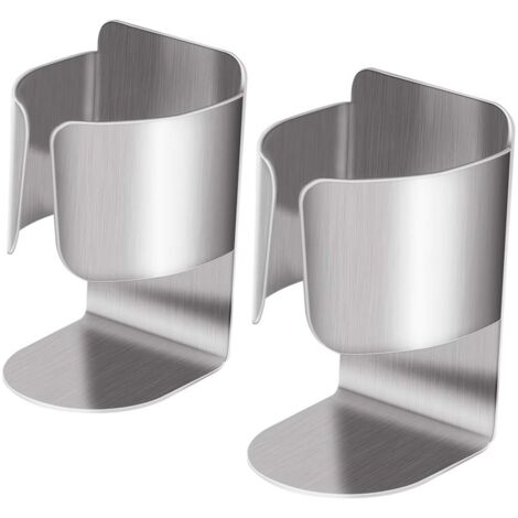 Support de Brosse à Dents Électrique, Organisateur de Dentifrice Mural Autocollant en Acier Inoxydable Multifonctionnel Support de 2 Accessoires pour Salle de Bain et Cuisine
