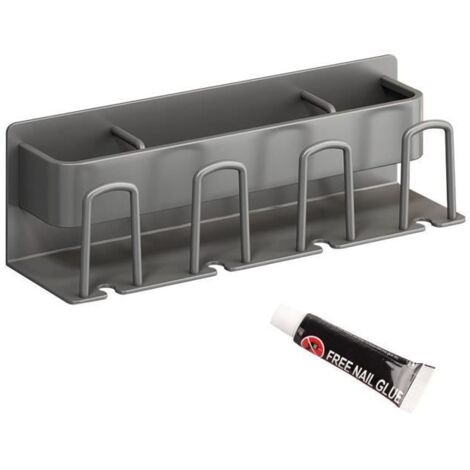 Support de brosse à dents Vvikizy, sans perçage mural, gain de place, avec 4 porte-brosses, idéal pour la salle de bain.
