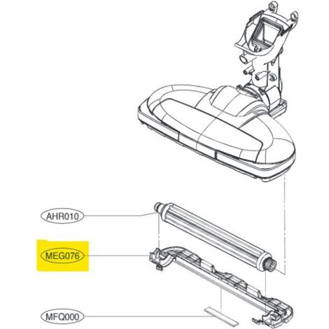 Support de brosse (repère MEG076) - Aspirapolvere - LG - 4364461