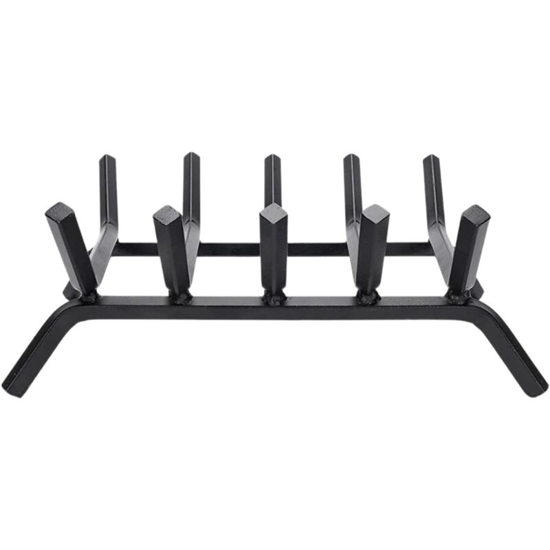 Largeight - Support de Bûches de Grille de Bûches de Cheminée, Support de Bûches de Bois Polyvalent Robuste pour Arrière-cours, Patios et l'Intérieur