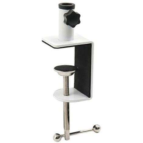 Support de bureau à pince, fixation efficace pour table en métal, coussinets en mousse