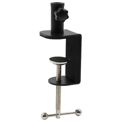 Support de bureau à pince, fixation efficace pour table en métal, coussinets en mousse