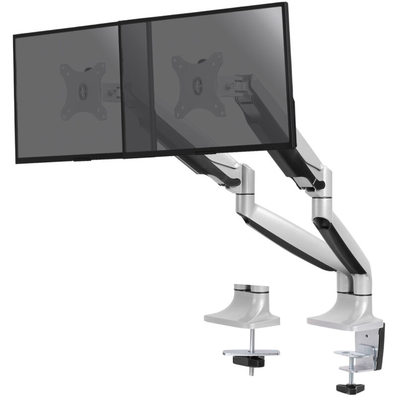 Kimex - Support de bureau Full Motion pour 2 écrans pc 13'-32'
