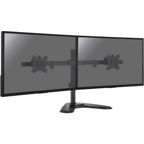 Support de bureau pour 2 écrans moniteurs PC 17"- 32", Sens horizontal