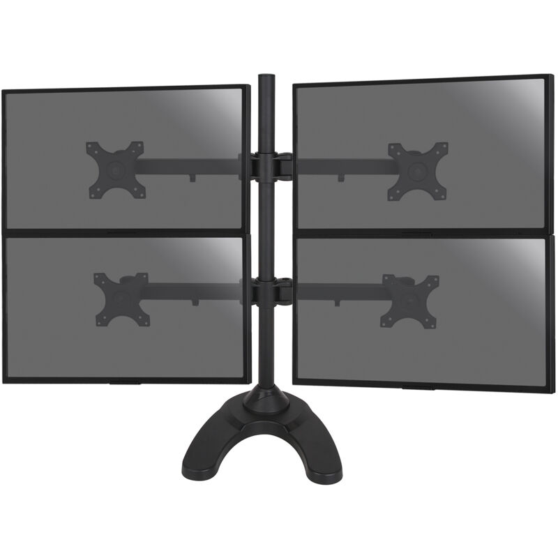 Kimex - Support de bureau pour 4 écrans moniteurs pc 13'-24'
