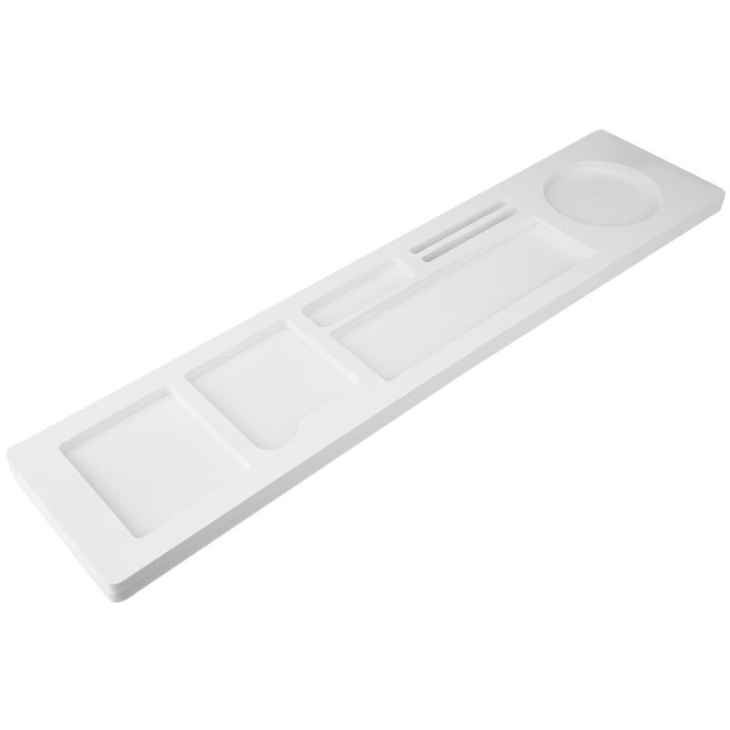 Support de bureau pour clavier, plateau de rangement organisateur d'espace de travail, étagère de bureau compacte