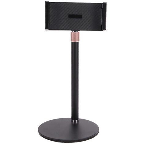 Support de bureau pour tablette verticale jusqu'à 25 cm, noir.