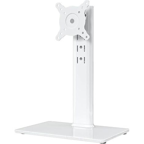 Support de Bureau sur Pied à écran Unique LCD pour écran de 13 Pouce à 32 Pouce avec émerillon, Hauteur réglable, Rotation, supporte Un écran jusqu'à 35kgs