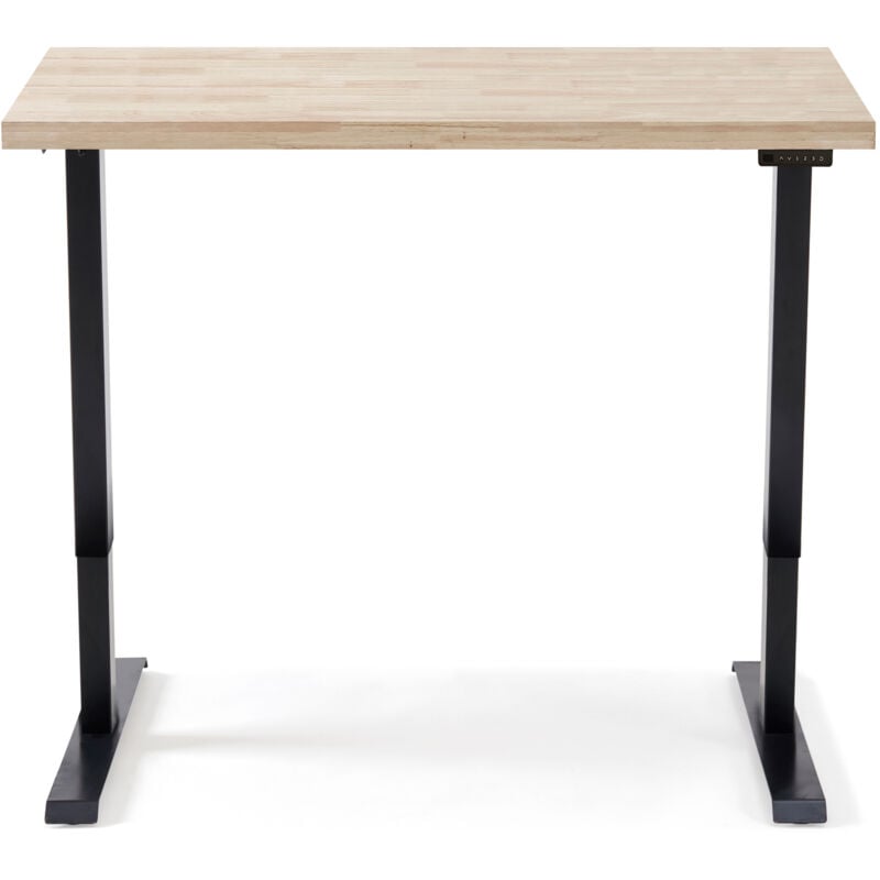 Fijalo - Support de bureau / table de bureau relevable motorisé 140 x 70 cm nordique / noir.