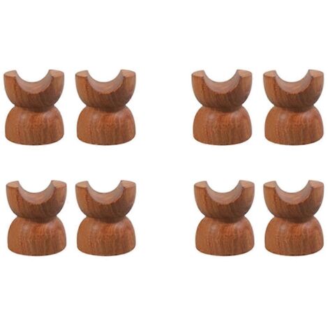 Support de câble audio HiFi en bois isolé (lot de 8)