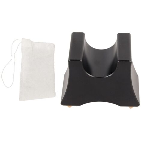 Support de câble HiFi multifonction en alliage d'aluminium noir, support de câble pour enceintes, clip de fixation et surélévateur pour câbles d'alimentation.