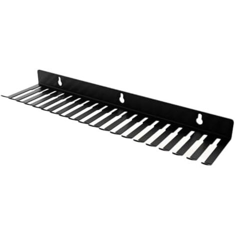 Support De Câble Mural – Rangement En Fil D'acier À 19 Canaux, Sùpport Dè Audio Noir Outil D́e Gestion Des Ćâbles Pour Studio, Bureau, Maison, Chambre Coucher, Remorque -