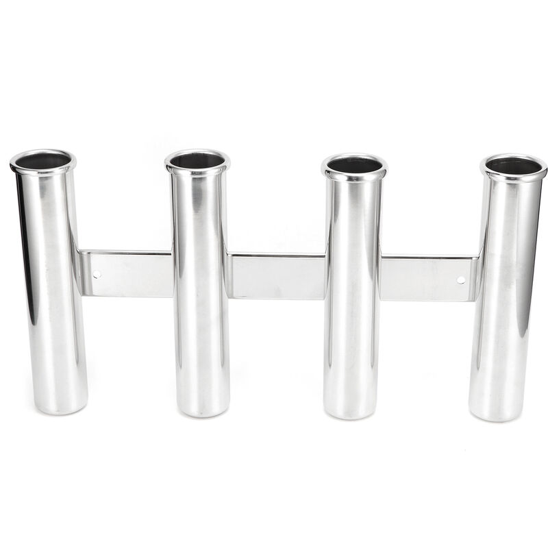 YB - Jeffergarden Support de canne à pêche 4 supports de tube matériel en acier inoxydable monté verticalement pour bateau de Yacht marin
