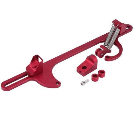 Support de carburateur de câble d'accélérateur en aluminium, pour Holley séries 4150 et 4160 rouge-Crezuo