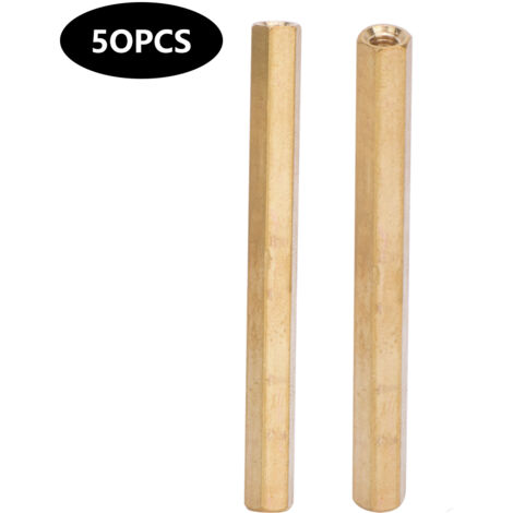 Support de carte mère en laiton avec écrous d'accouplement hexagonaux M3 - Kit de 50 à 500 pièces, tailles M3x5 à M3x50