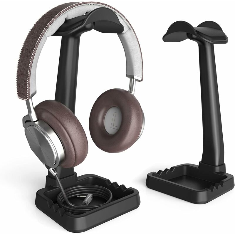 Support de Casque avec Clip de Fixation pour Câble et Support de Téléphone,Haute Stabilité Multifonction Support Universel pour Casque de Jeu,