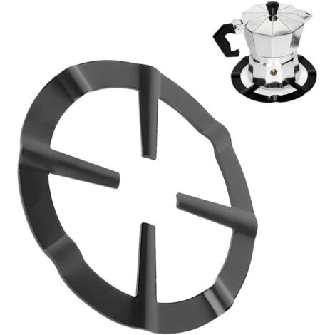 Support de Casserole Moka 13,3cm   Réducteur d’Anneau Gaz en Métal pour Cuisinière à Gaz et Cafetière