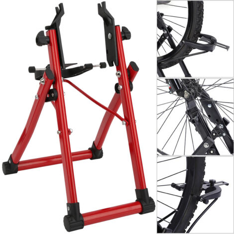 Support de centrage de roue vélo en alliage d'aluminium, outil de réparation et d'entretien à domicile, pratique et durable.