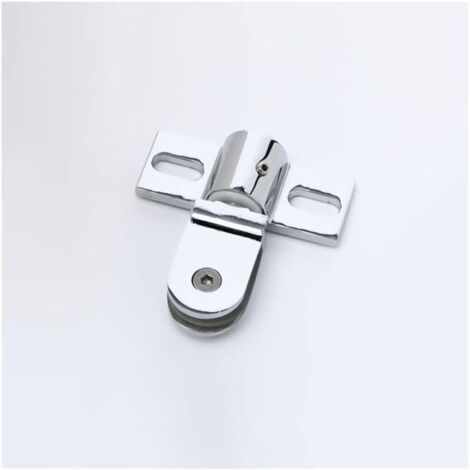 Support de charnière pour porte de salle de bain en verre, porte tournante, vitrine en verre en acier inoxydable