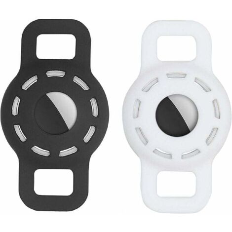 Support de collier de chien Airtag (noir + blanc)-Fei Yu