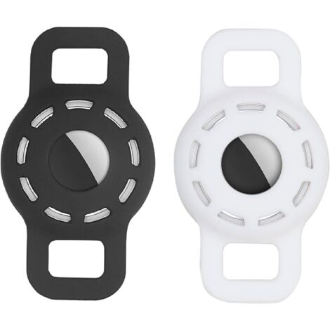 Support de collier de chien Airtag (noir + blanc)-Fei Yu