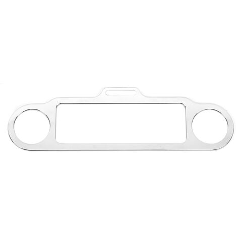 Support de compteur de moto chromé - Accessoire de décoration pour tableau de bord