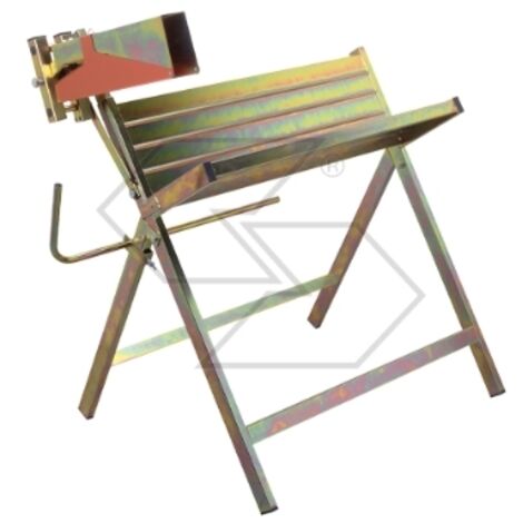Support de coupe de bois en tôle galvanisée avec pince pour tronçonneuse