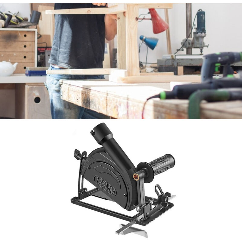 Jeffergarden Support de coupe pour meuleuse d'angle, accessoires de Machine à polir sans poussière, multifonctionnel pour bois et métal 8e génération