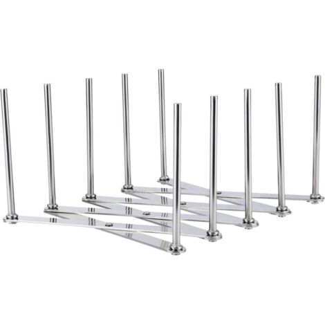 Support de couvercles, porte-assiettes, porte-côtes, en acier inoxydable, support pour couvercle et assiette, support de couvercle réglable avec 4 niches réglables