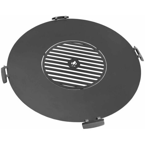 Support de cuisson pour braséro 78 cm – Grille en acier 32 cm – Poignées soudées pour installation facile – Compatible avec braséros Cook King