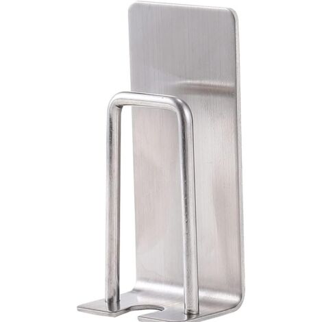 Support de dentifrice de salle de bain en acier inoxydable, organisateur de tasse de rince-bouche mural (2 pièces)