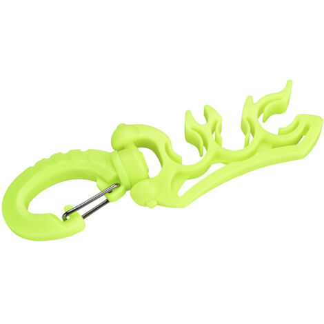 Support de Double Tuyau BCD de Plongée Sous-Marine avec Clip et Attache (Jaune)
