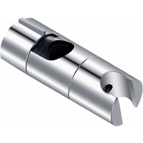 Support de Douche, 18-25MM à Diamètre Réglable,Chromé + Conception ABS Support Douchette, Installation Simple, Adapté à la Barre de Douche