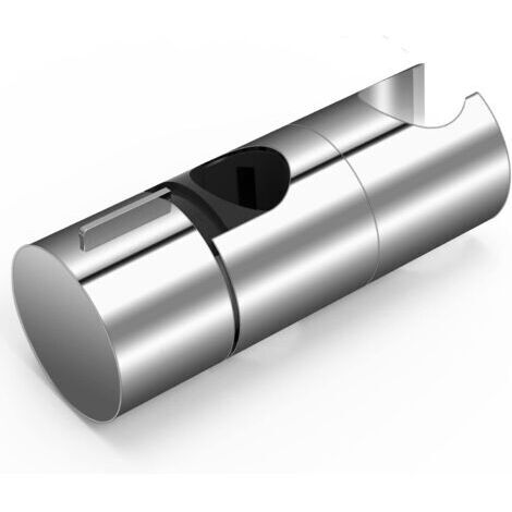 Support de Douche, 18-25MM à Diamètre Réglable,Chromé + Conception ABS Support Douchette, Installation Simple, Adapté à la Barre de Douche