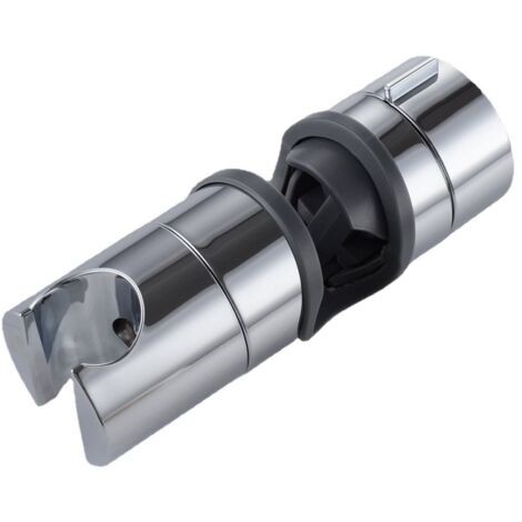 Support de Douche  18-25mm ABS Réglable Main de Remplacement Douche Ferroviaire Head Curseur Clamp Support Bracket Chromée-1pc