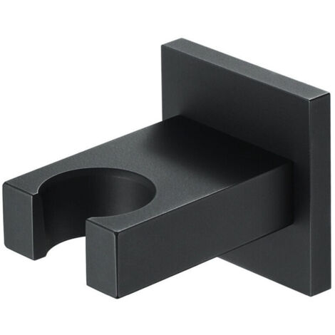 Support de Douche à Main Noir Support de Pommeau de Douche Laiton Support de Tête de Douche Montage Mural Support de Douchette Rectangle Support Douchette
