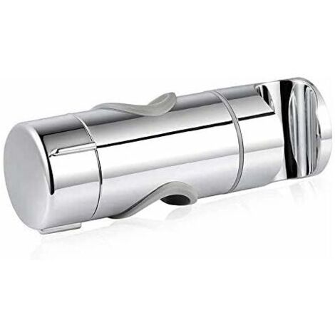 Support de Douche à Main Réglable, Support de Pommeau de Douche, 19–25 MM à Diamètre Réglable, Support Douchette en ABS chromé (Argent)