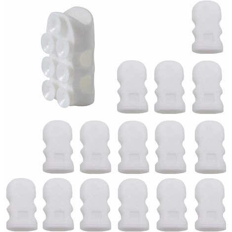 Support de douche à ventouse mural16 ensembles Guazhuni（blanche）