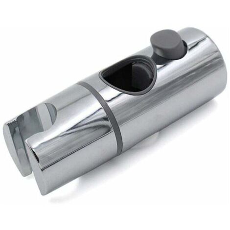 Support de douche, ABS réglable en hauteur, support de pomme de douche pour s'adapter à une tringle de douche ronde standard de 19 mm