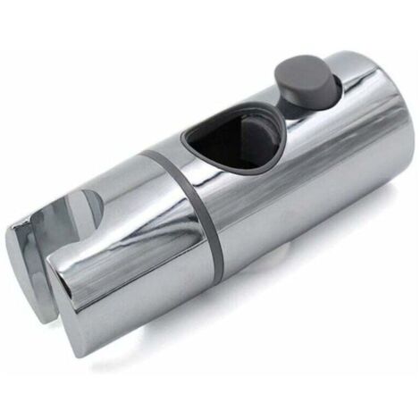 Support de douche, ABS réglable en hauteur, support de pomme de douche pour s'adapter à une tringle de douche ronde standard de 19 mm