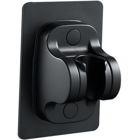 Support de Douche Mural Sans Perçage Support de Pommeau de Douche à Main Réglable pour Salle de Bain Hôtel(noir)