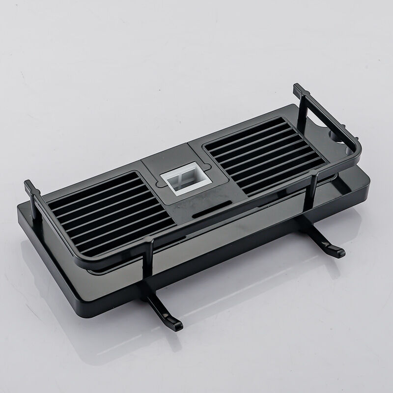 Support de douche noir 30 18 mm, rangement de salle de bain, douche sans perçage, avec porte-savon, crochet et porte-serviettes mural, support