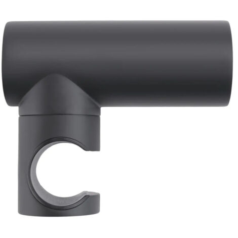 Support de douche noir fixation murale en laiton