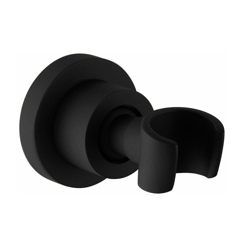 Support de douche noir Support de pommeau de douche en acier inoxydable Support de pommeau de douche mural Support de pommeau de douche rotatif à 360