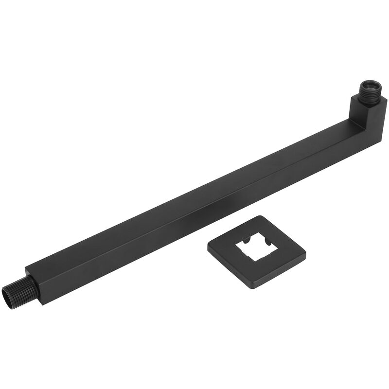 Eosnow - Support de douche pour bras de douche à montage mural en acier inoxydable à filetage G1 / 2in (FY202)