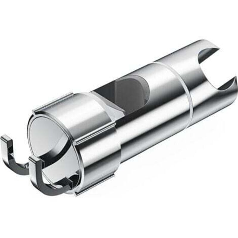 Support de douche réglable avec 2 crochets, support de pomme de douche universel pour tringle de douche de 18 à 25 mm, support de douche à main en