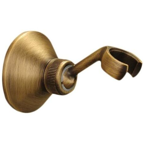Support de douche rétro pour douchette de douche réglable en laiton massif bronze