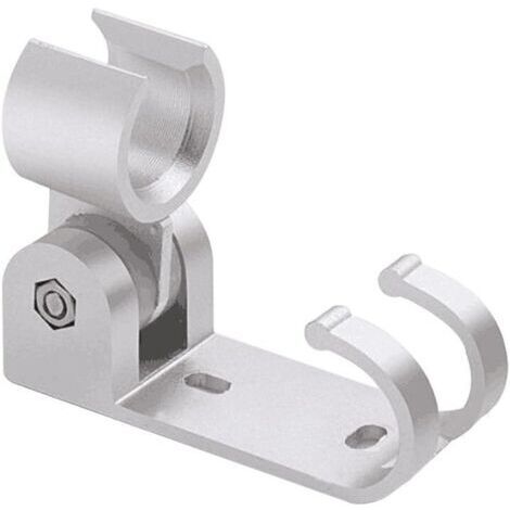 Support de Douche Rotatif Shinny Aluminium Bricolage en Marbre Support de Douche Solide Support Fonctionnel Flexible avec Crochet Supplémentaire pour Douche