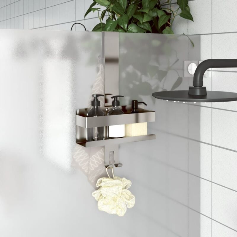 Vidaxl - Support de douche suspendu acier inoxydable 304 brossé