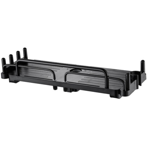 Support de douche télescopique 28-44CM, sans trous, convient pour barre de douche 18-25mm, noir